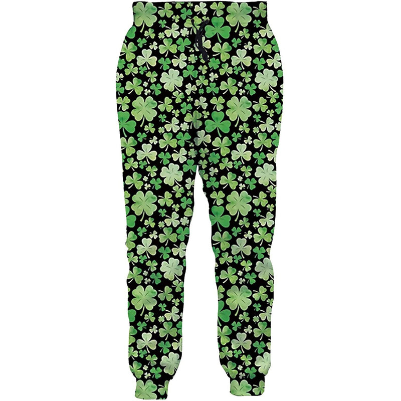 St Patrick's Day Clover Funny Sweatpants